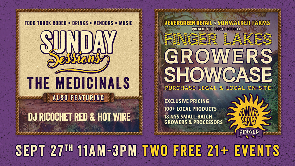 Finger Lakes Growers Showcase and Sunday Sessions series finale flyer - September 27 2026 at Lincoln Hill Farms, 11 AM to 3 PM